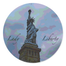 Lady Liberty stickers