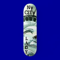 Lady Liberty sun rise card5, LADY, NyCiTy skateboards