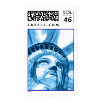 Lady Liberty tears postage