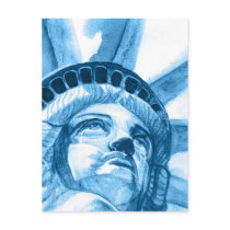 Lady Liberty tears postcards by nefera Lady Liberty tears postcards