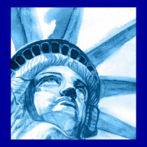 Lady Liberty tears posters