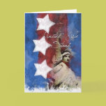Lady Liberty, Troop Support greeting card