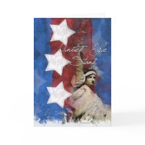 Lady Liberty- "United We Stand" greeting card by William63 Lady Liberty- "United We Stand" greeting card
