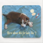 Lady Like Basenji Mousepad