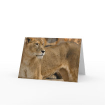 Lady Lioness Greeting Card