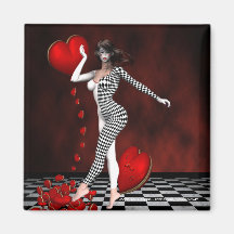 Lady Love Jester Magnet