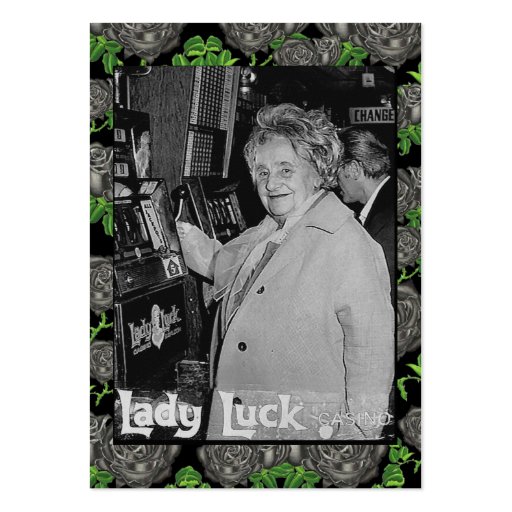 Lady Luck Business Card Template (front side)
