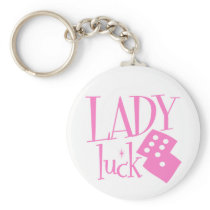 Lady Luck Dice Key Chains