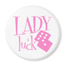 Lady Luck Dice magnets