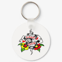 Lady Luck Gambling keychains