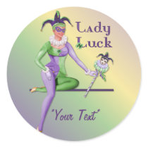 Lady Luck Harlequin stickers by Spice Lady Luck Harlequin stickers
