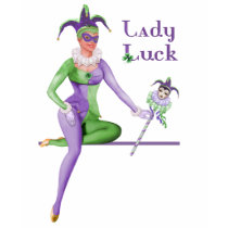 Lady Luck Harlequin t-shirts