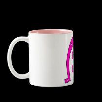 Lady Luck Horseshoe Two Tone Mug by vegasdusoleil Lady Luck Horseshoe Two Tone Mug