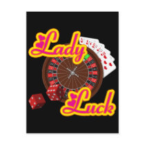 LADY LUCK POST CARD