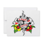 Lady Luck Tattoo Custom Invite