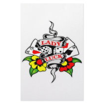 Lady Luck Tattoo Stationery