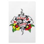 Lady Luck Tattoo stationery
