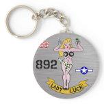 Lady Luck WWII Nose Art keychains