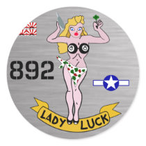 Lady Luck WWII Nose Art Stickers