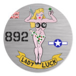 Lady Luck WWII Nose Art Stickers