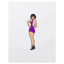 Lady Mini Kleid Purple flyers by frengi Lady Mini Kleid Purple flyers