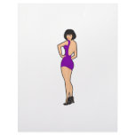 Lady Mini Kleid Purple Letterhead Design
