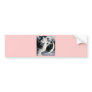 Lady Moon Stars Bumper Stickers