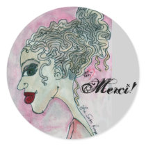 Lady No.3_Merci ! Sticker