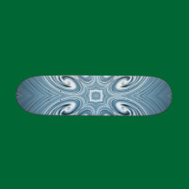 Lady Ocean Waves Mandala Skateboard