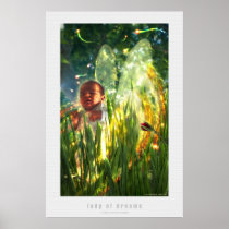 nymphs, nymph, sprites, fairytale, fairy, fairies, faery, faerie, creatures, dreamworld, dreams, flower, shine, light, houk, art, artwork, scenery, scene, illustration, digital art, digital realism, surreal, surreal art, unique, mood, awesome, chick, beautiful, wonderful, lady, child, little, grass, posters, prints, art posters, fairy posters, cool posters, school, Poster with custom graphic design