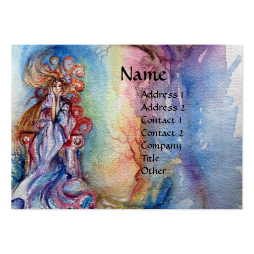 LADY OF LAKE , Magic and Mystery Business Card (front side)