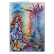 LADY OF LAKE , Magic and Mystery Greeting Card