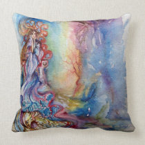 LADY OF LAKE , Magic and Mystery Throw Pillows
