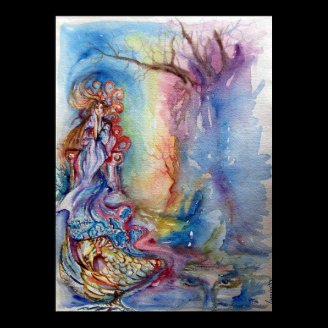 LADY OF LAKE , Magic and Mystery Print