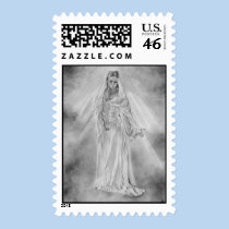 Lady of light Aurora Postage stamps