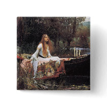 Lady of Shalott Pinback Button
