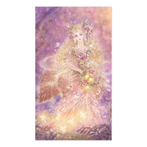 Lady of the Forest Fantasy Art Business Card (front side)