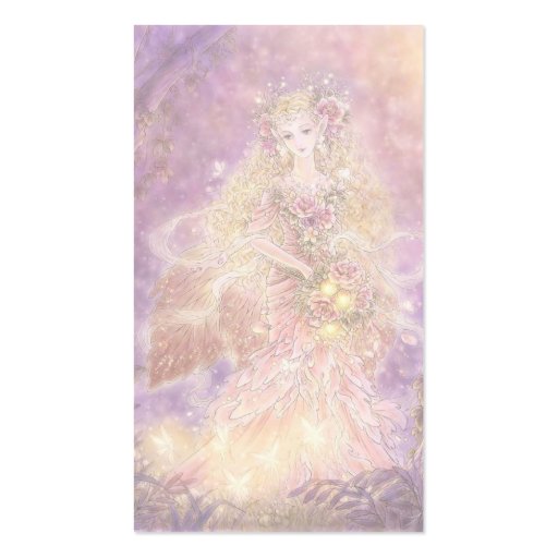 Lady of the Forest Fantasy Art Business Card (back side)