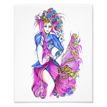 Lady Peacock Photo Print