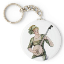 Lady Player Keychain keychains