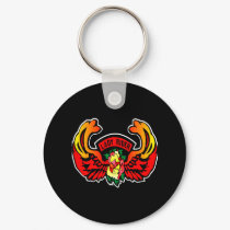 Lady Rider Black keychains by WhiteTiger_LLC Lady Rider Black keychains