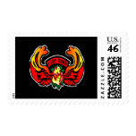 Lady Rider Black Postage Stamps