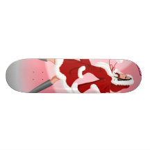 Lady Santa Skate Board Deck