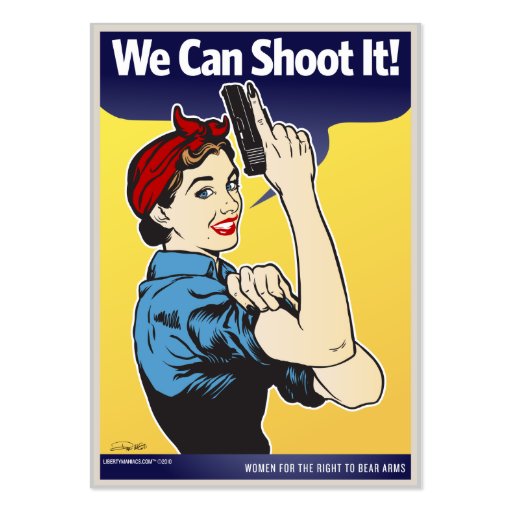 Lady Shooter  Business Cards (back side)