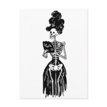 Lady Skeleton postcards