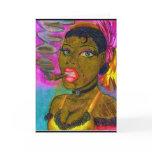 Lady smoking a Cigar cards