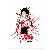 Lady Snow Blood postcards