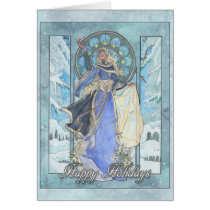Lady Snowflake Card cards