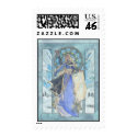 Lady Snowflake Postage postage