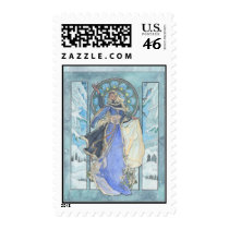 Lady Snowflake Postage stamps